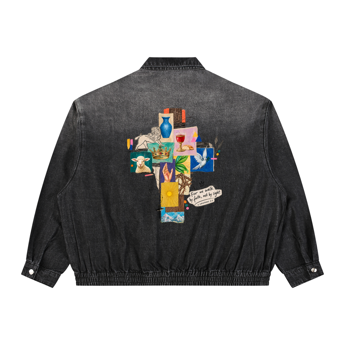 WHOLLYFOUND — Vintage Wash Denim Jacket view 4