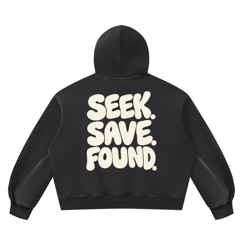 WHOLLYFOUND — Vintage Wash Fleece Hoodie view 2