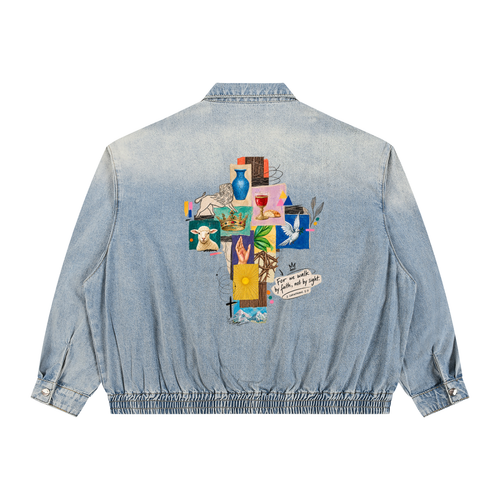 WHOLLYFOUND — Vintage Wash Denim Jacket