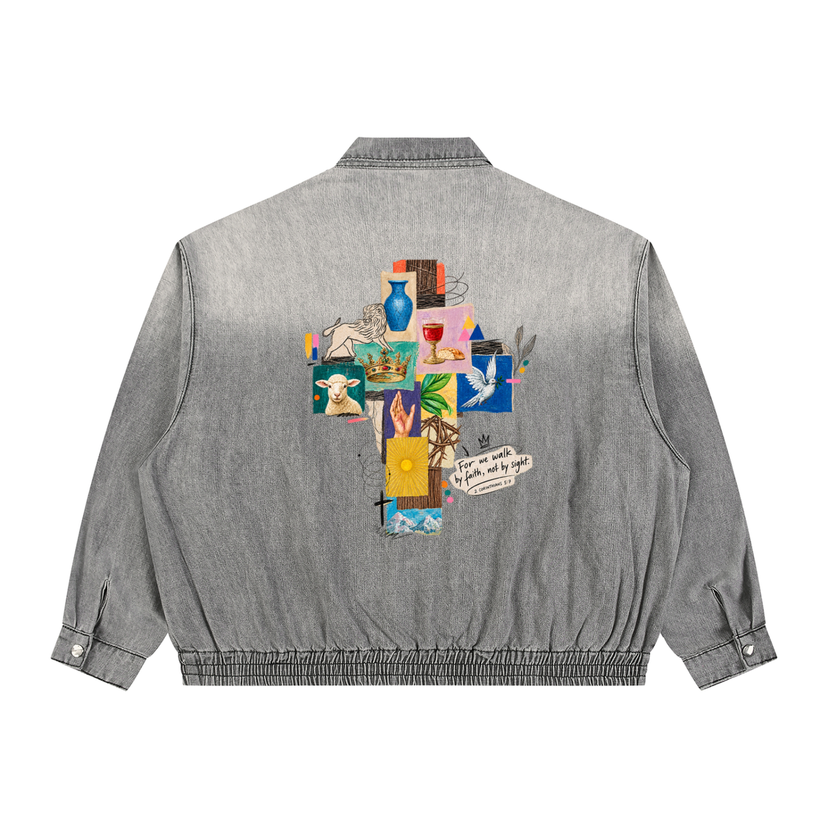 WHOLLYFOUND — Vintage Wash Denim Jacket view 6