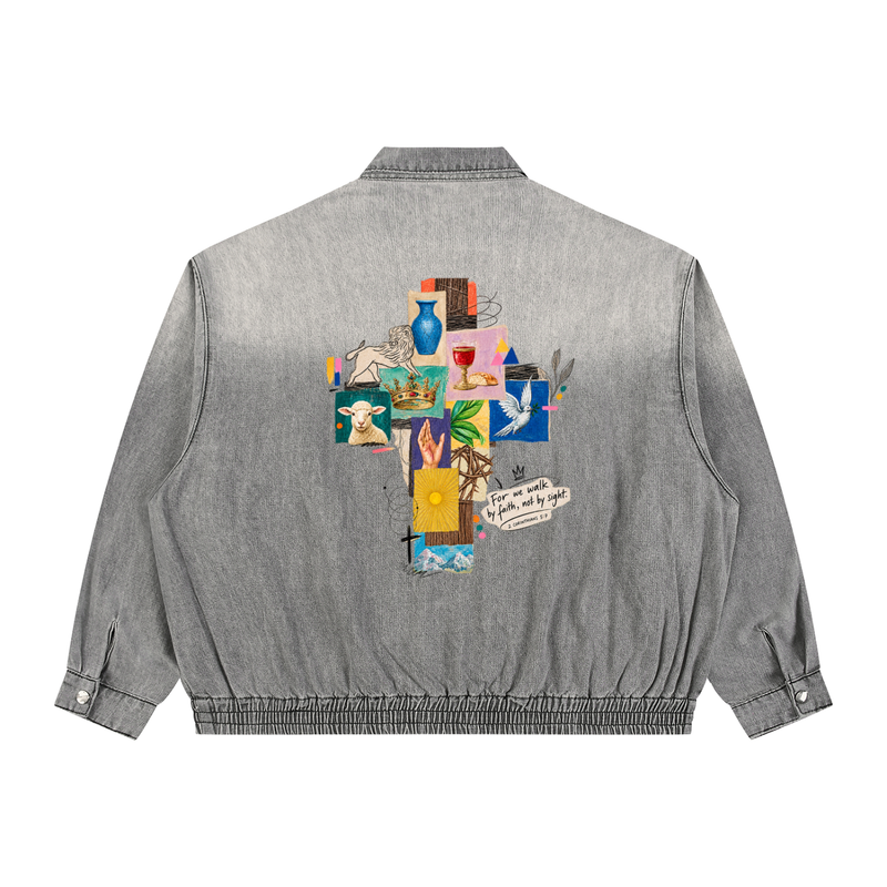 WHOLLYFOUND — Vintage Wash Denim Jacket view 6