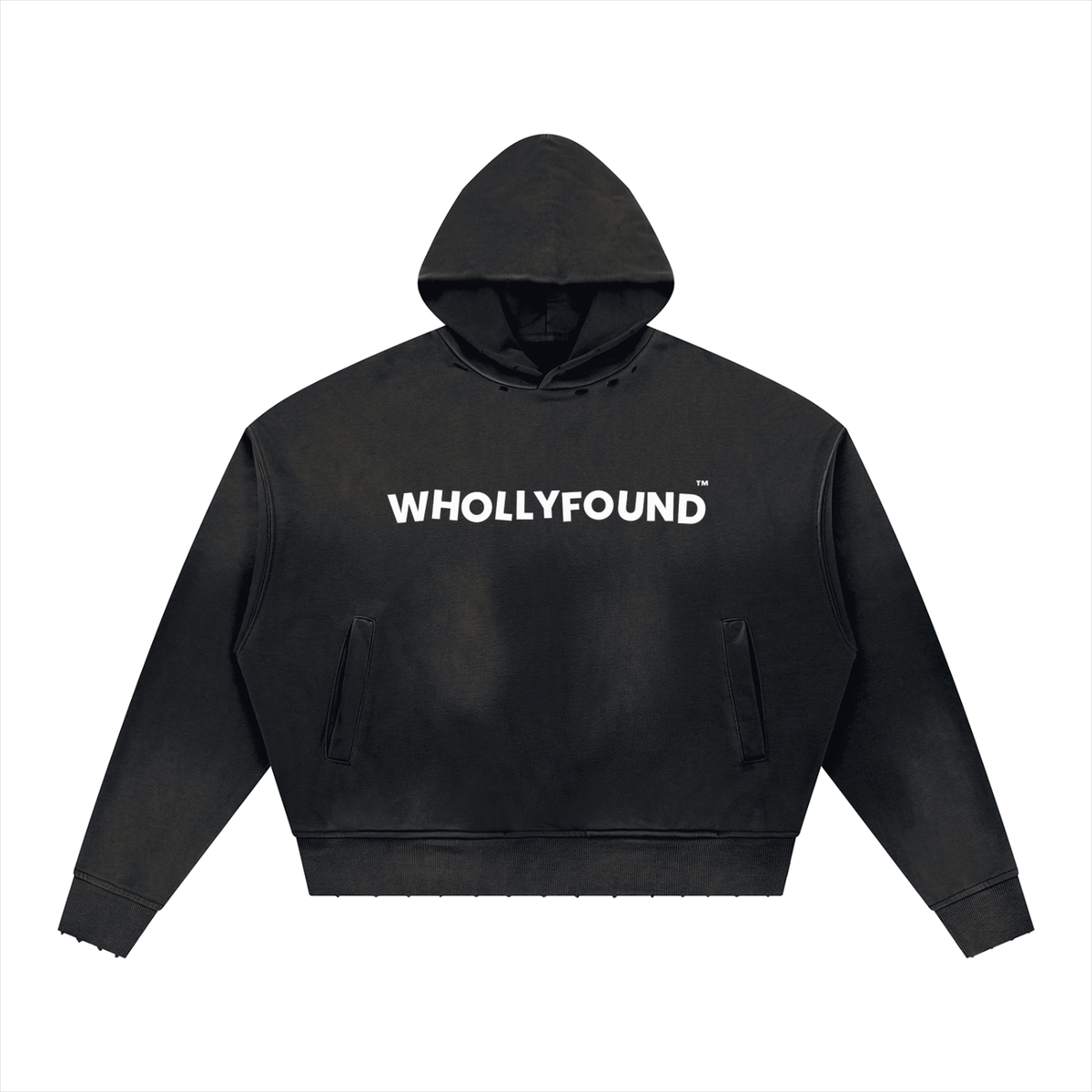WHOLLYFOUND — Sunfade Distressed Hoodie view 1