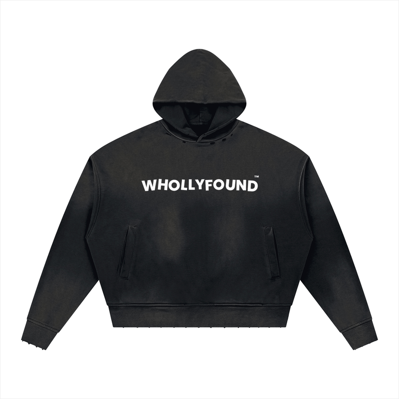 WHOLLYFOUND — Sunfade Distressed Hoodie view 1