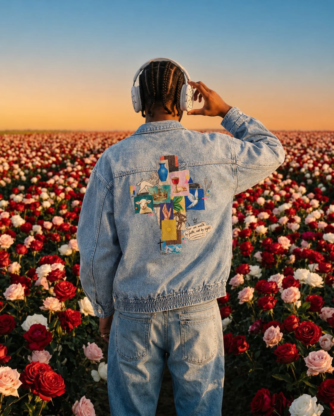 WHOLLYFOUND — Vintage Wash Denim Jacket view 7