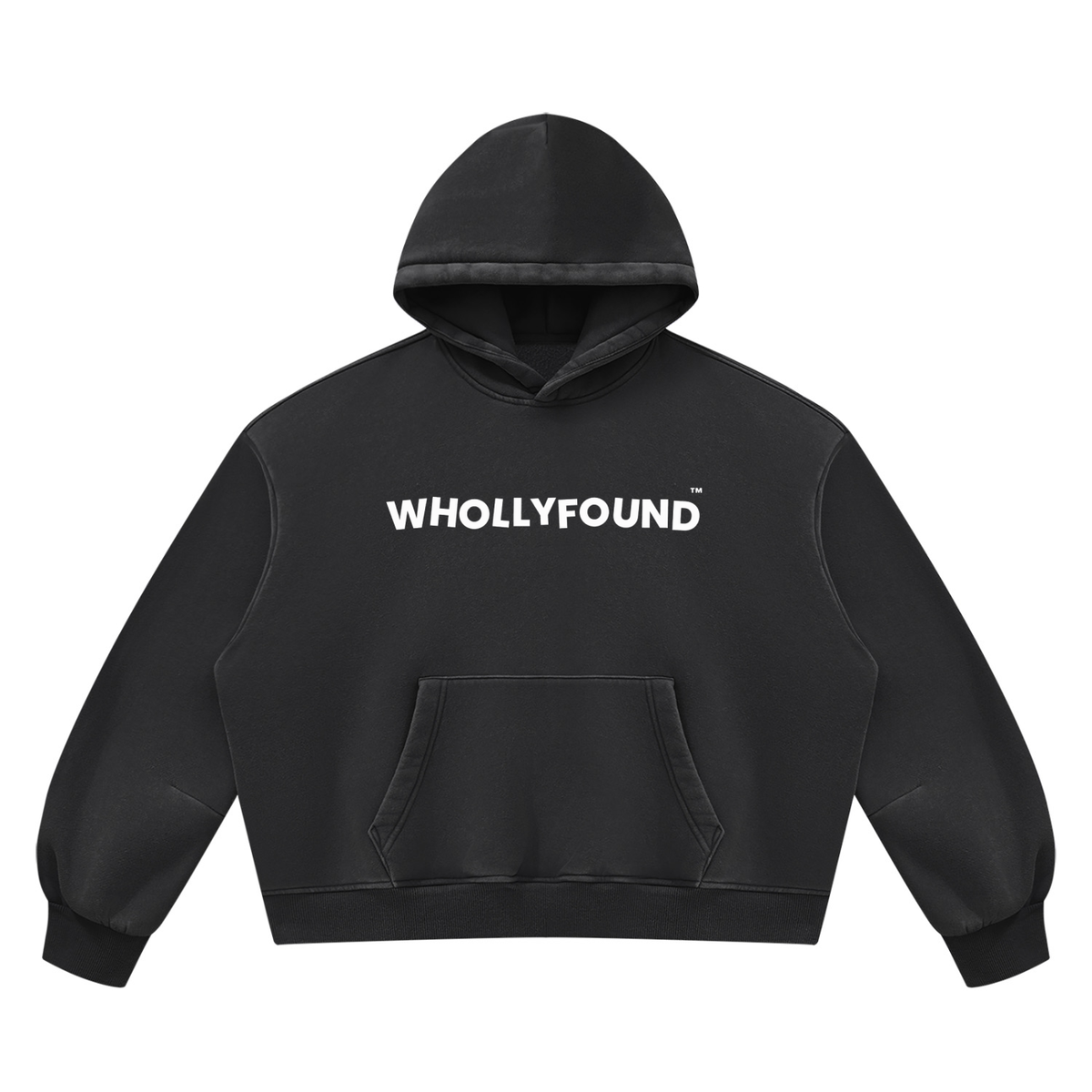 WHOLLYFOUND — Vintage Wash Fleece Hoodie view 1