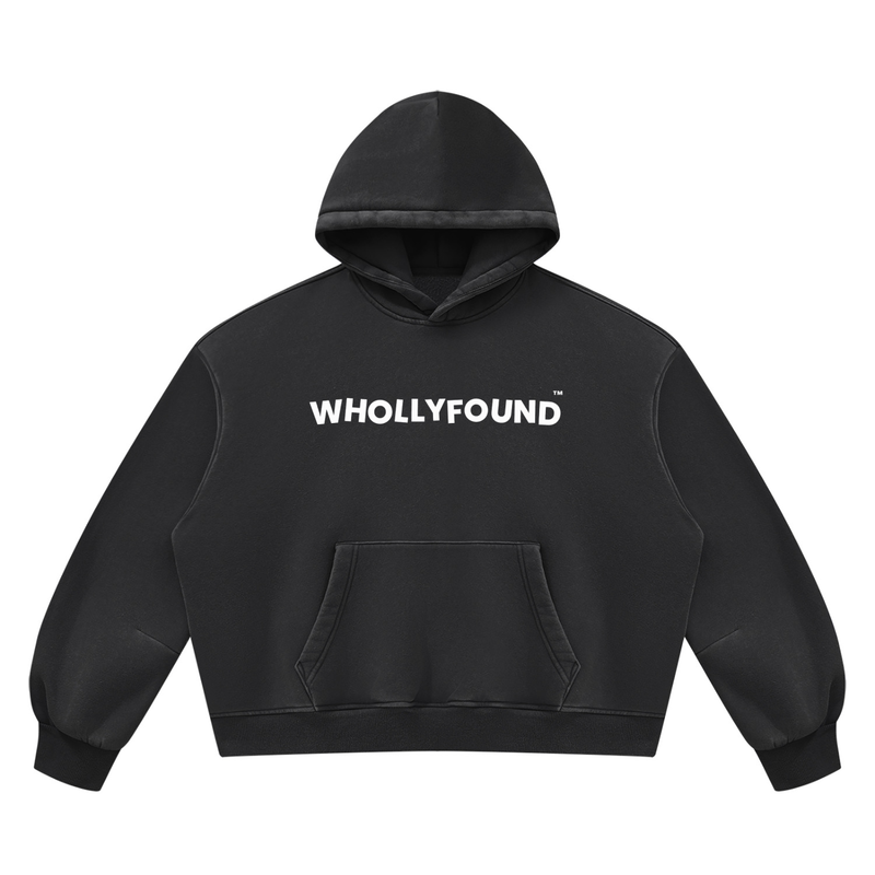 WHOLLYFOUND — Vintage Wash Fleece Hoodie view 1